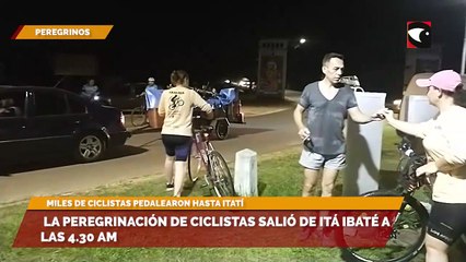 La peregrinación de ciclistas salió de Itá Ibaté a las 4.30 am