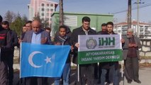 AFYONKARAHİSAR - Çin'in Sincan Uygur Özerk Bölgesi politikaları protesto edildi