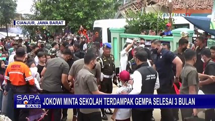 Tinjau Bangunan Sekolah Ambruk Akibat Gempa Cianjur, Jokowi Minta Perbaikan Selesai dalam 3 Bulan