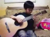 China 5 years old Guitar Player