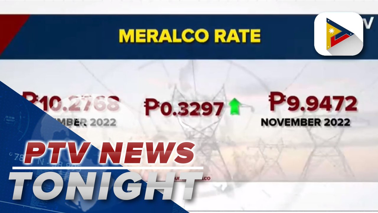 Meralco to hike power rates by P0.3297/kWh this December