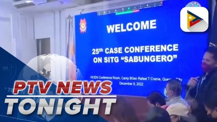 Families of missing cockfighting aficionados went to PNP-CIDG office for case conference of SITG