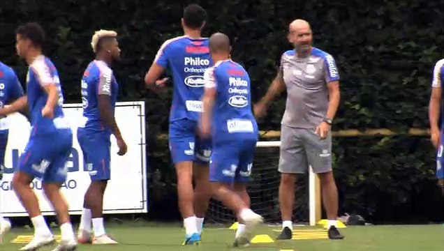 Imagens do treino do Santos desta quarta-feira