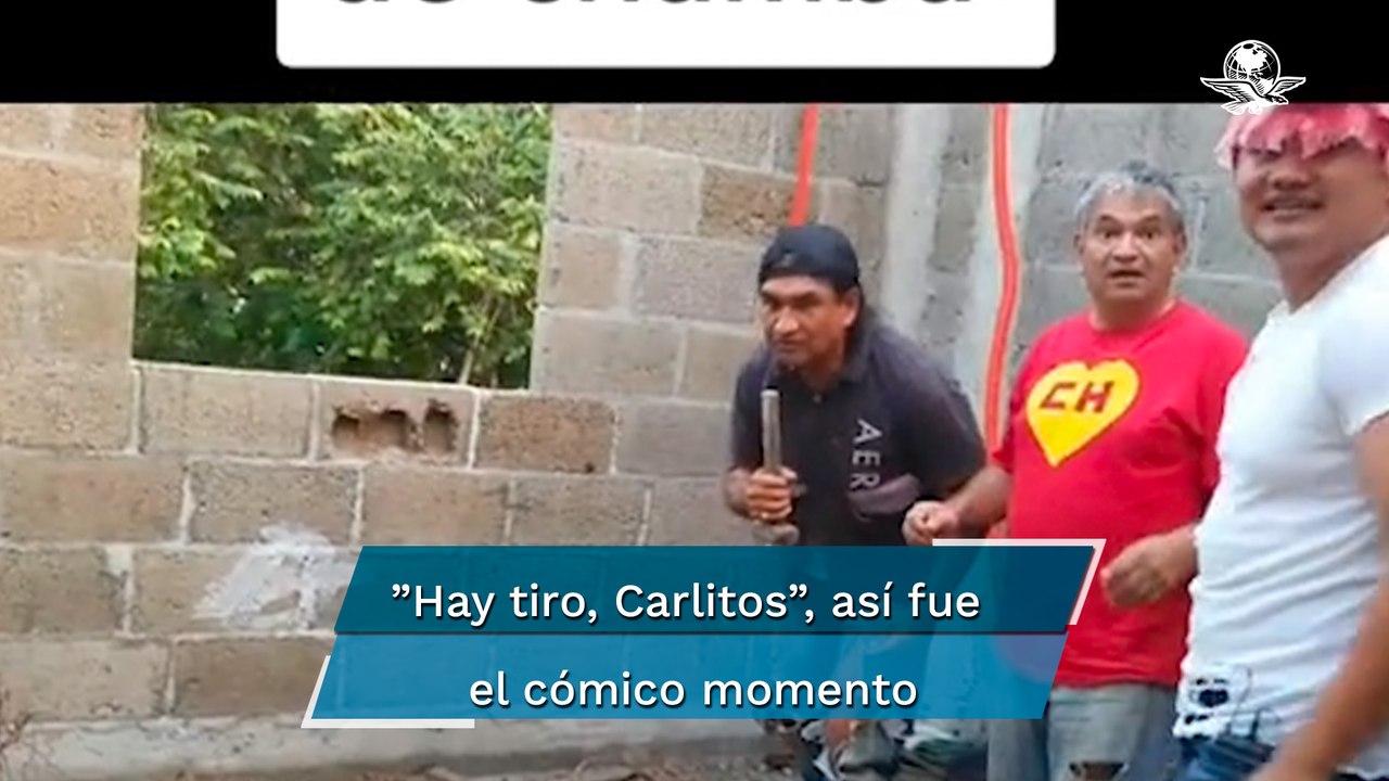 Sorprenden a albañiles narrando una pelea de box en horas de trabajo; se hacen virales en TikTok