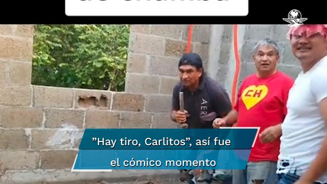 Sorprenden a albañiles narrando una pelea de box en horas de trabajo; se hacen virales en TikTok