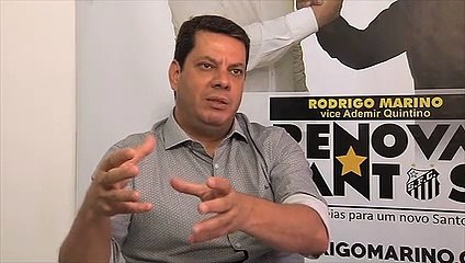 Rodrigo Marino fala sobre as suas propostas para o Santos