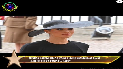 Meghan Markle trop à l'aise ? Cette moquerie au sujet  la reine qui n'a pas plu à Harry