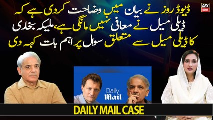 PTI Leader Maleeka Bokhari raised important points regarding Daily Mail