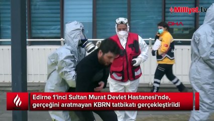 Özel kıyafet ve maskeyle geldiler! Gerçeği aratmayan KBRN tatbikatı