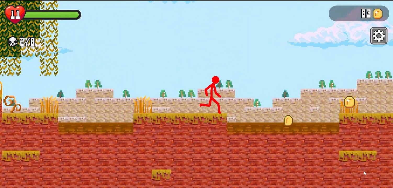 Red Stickman vs Monster School Walkthrough