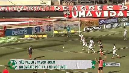 Confira lances do empate entre São Paulo e Vasco