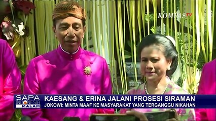 Presiden Jokowi Minta Maaf kepada Masyarakat yang Terganggu oleh Pernikahan Kaesang-Erina