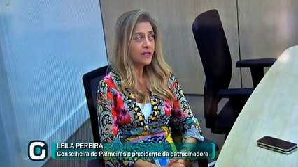 Leila Pereira se diz animada e mostra confiança em Luxa no Palmeiras