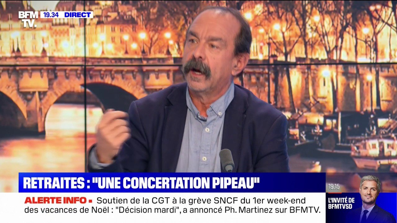 Réforme des retraites: Philippe Martinez dénonce une "concertation pipeau"