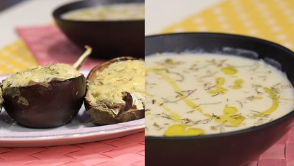 Aubergine farcie au four , Potage parmentier  - Koujinetna Haka EP 44