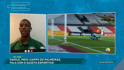 Danilo fala sobre aprendizado no Palmeiras e chances para os garotos da base