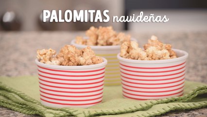 Receta de palomitas navideñas con solo 3 ingredientes