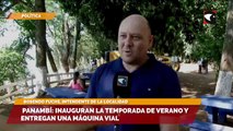 Panambí inauguran la temporada de verano y entregan una máquina vial