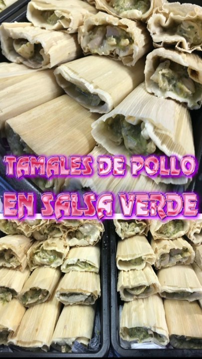 tamales de pollo en salsa de tomatillo #shorts