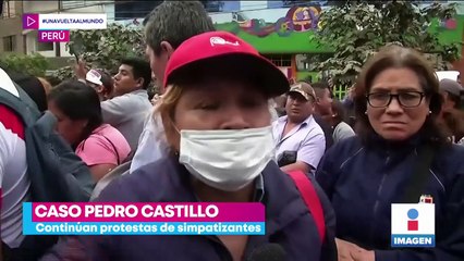 Simpatizantes de Pedro Castillo exigen su liberación