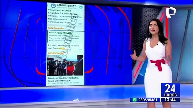 Betssy Chávez: chats confirmarían que expremier sabía de discurso de golpe de Estado