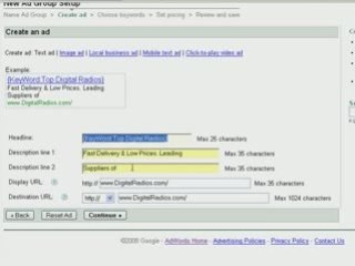 Setting Up an Adwords Campaign Part 4