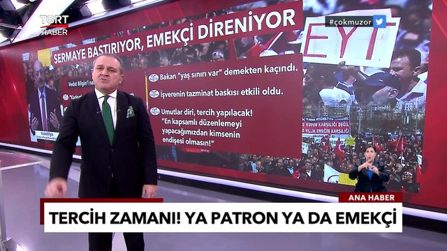EYT'de Son Söz Ne olacak? Tercih Patron Mu Emekçi Mi? -Ekrem Açıkel İle TGRT Ana Haber