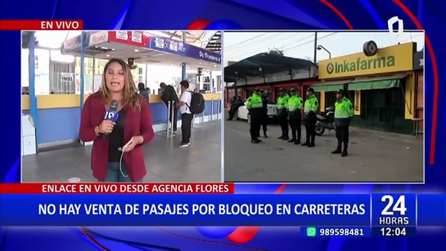 Bloqueos en Panamericana Sur: largas colas de personas esperan por pasajes al sur