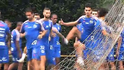 Imagens do treino do Santos desta quarta-feira