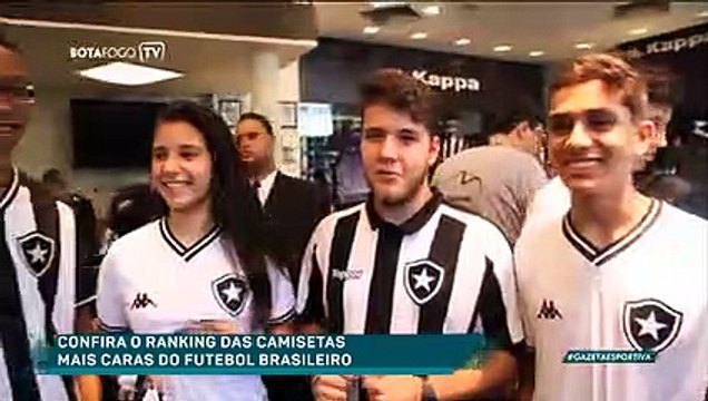 Veja o ranking das camisas mais caras dos principais times brasileiros