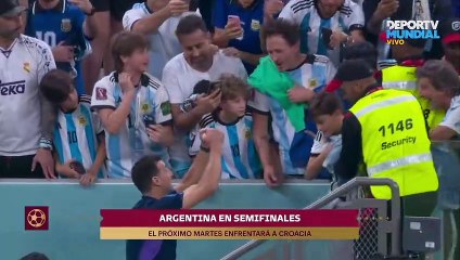 El conmovedor abrazo entre Lionel Scaloni y su hijo Ian