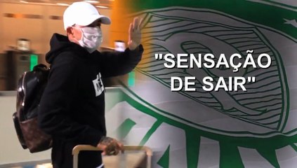 Dudu embarca para o Catar, manda recado à torcida e diz: "É um até logo"
