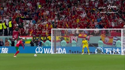 ضربات الترجيح مباراة المغرب و اسبانيا كاس العالم 2022