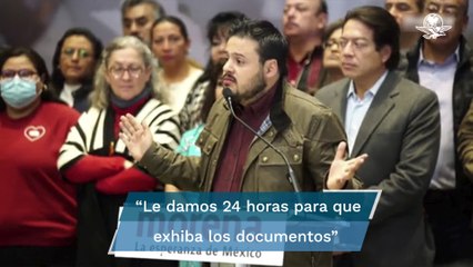 Reta dirigente de Morena de la CDMX a Taboada para comprobar inocencia de Von Roehrich