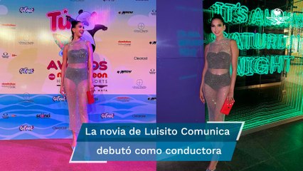 Arisita sorprende con vestido transparente alfombra roja de los Premios Tú