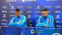 Coletiva de Ralf e Clayson antes da decisão na Sul-Americana