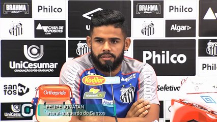 Felipe Jonatan Gostamos de jogar na Vila Belmiro porque aqui o adversário treme