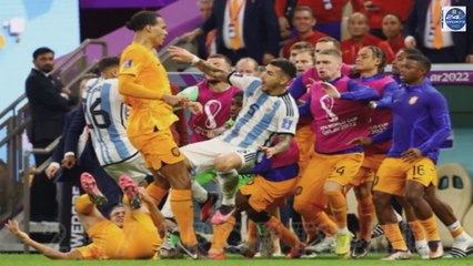 Argentina's Leandro Paredes Causes a Huge Brawl in Their World Cup Game against Holland