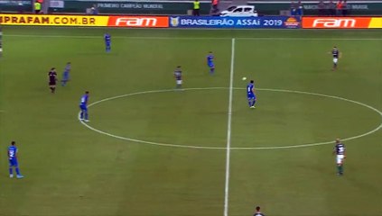 Bruno Henrique abre o placar para o Palmeiras diante do Cruzeiro