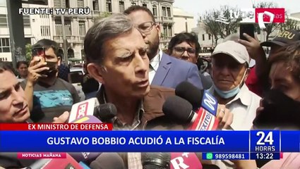 Exministro de defensa acudió a declarar a la Fiscalía