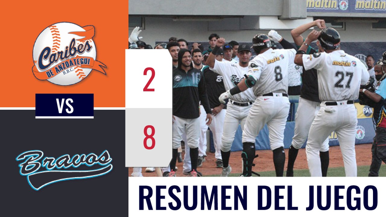Resumen Caribes vs Bravos 9-dic