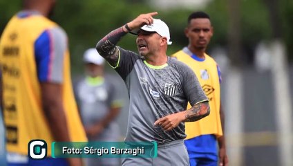 Sampaoli esboça Santos com três zagueiros