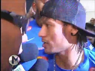 Jogadores falam após a conquista santista