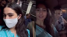 Sara Ali Khan Local Train की भीड़ में Travel करते Video Viral | Boldsky *Entertainment