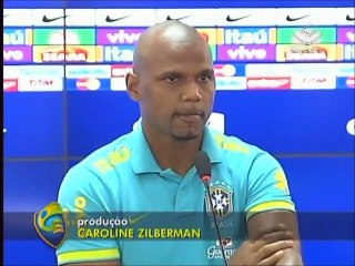 Jogadores concedem coletiva em preparação da Seleção