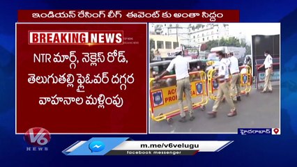 Traffic Diversions At Necklace Road For Formula E Racing _ Hyderabad _ V6 News (1)