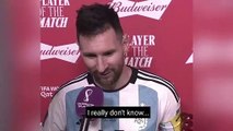 Lionel Messi Budweiser Player of the Match Netherlands V Argentina