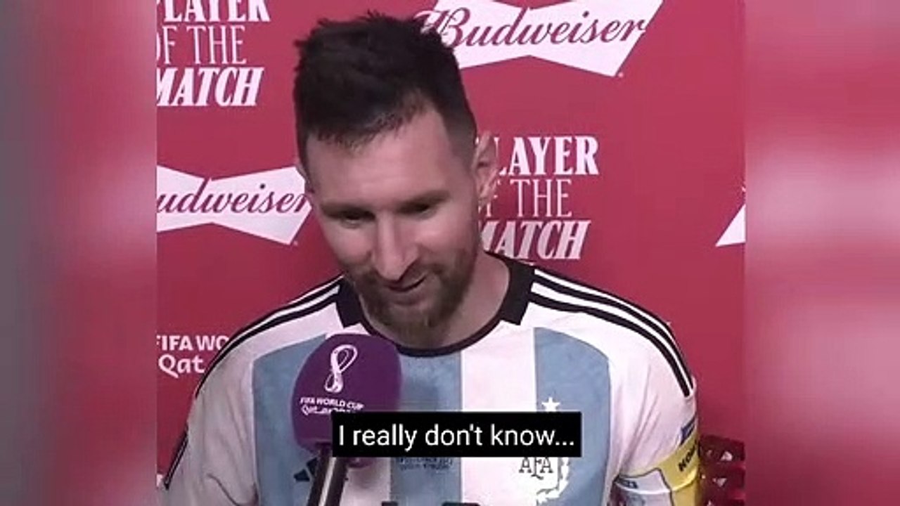 Lionel Messi Budweiser Player of the Match Netherlands V Argentina