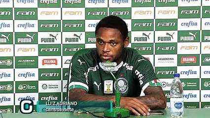 Luiz Adriano fala sobre usar a camisa 10 do Palmeiras