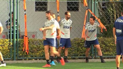 Imagens do treino do São Paulo desta quarta-feira